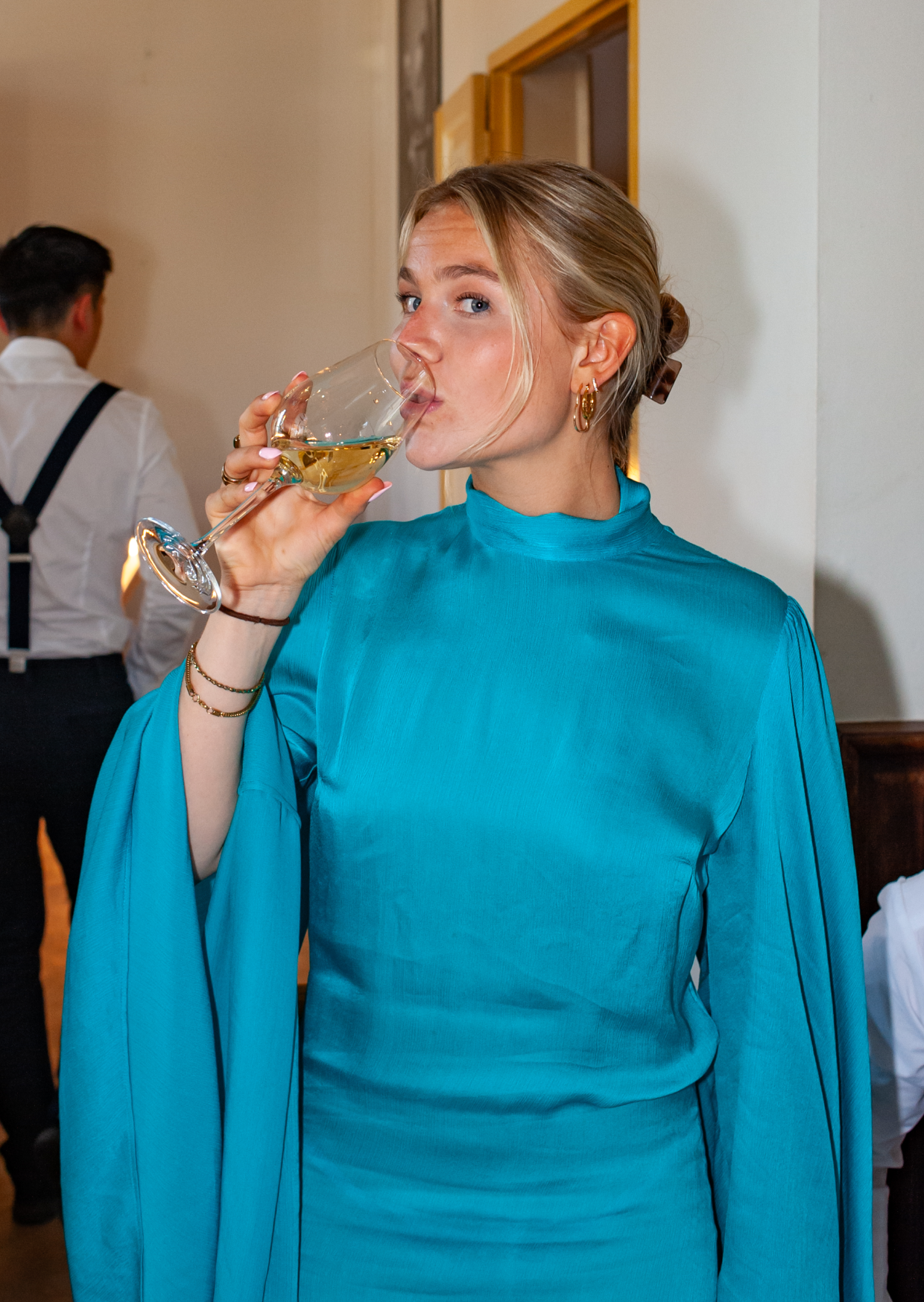 Rat & Boa Blue Butterfly Dress – jurken huren voor gala of avondfeest