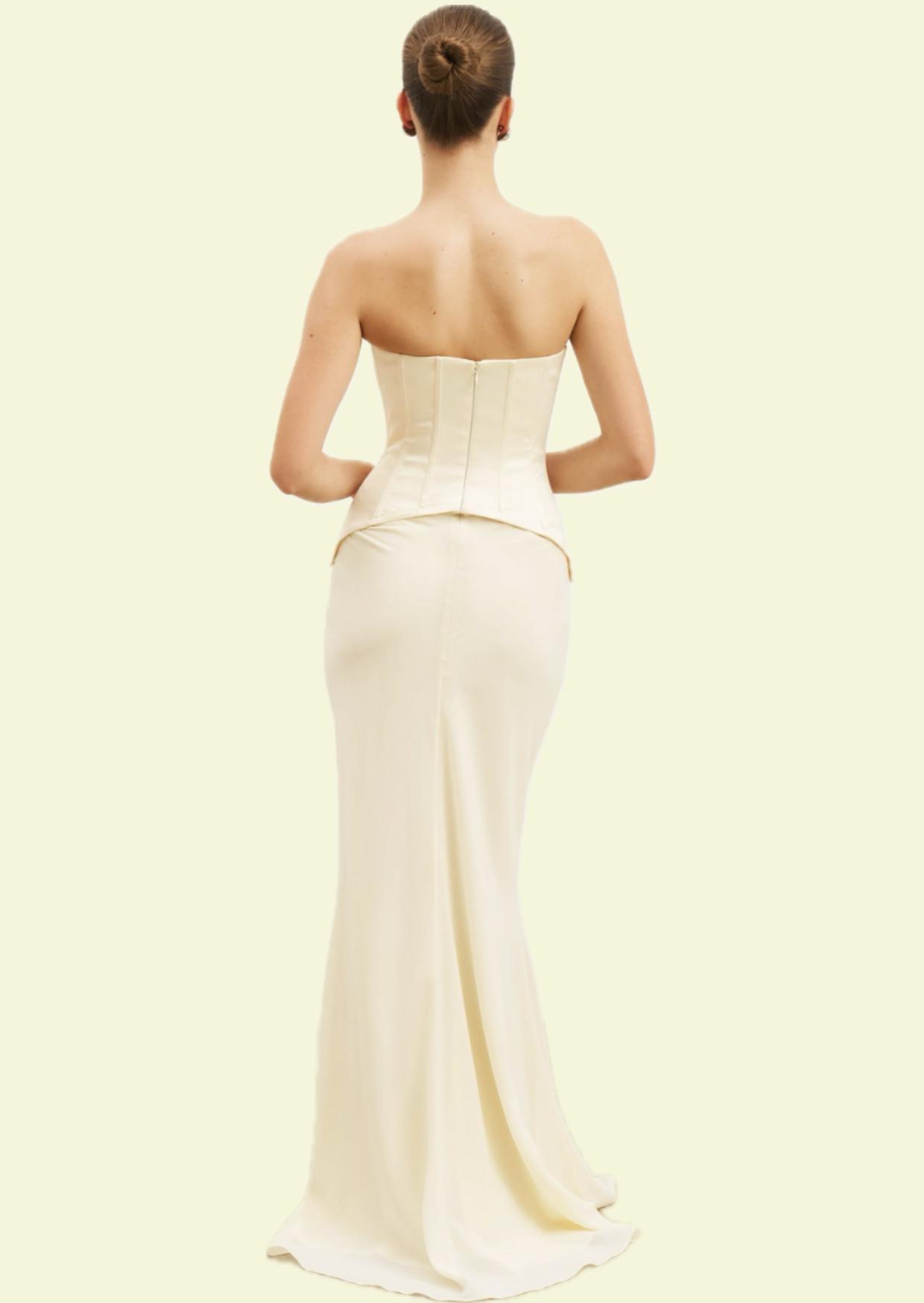 Ivory Corset Maxi Dress