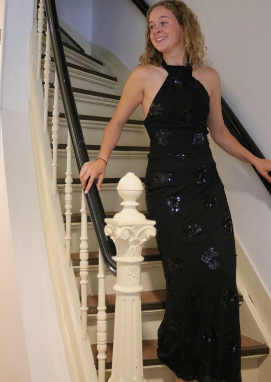 Black Sequin Allure Set - Pineloue