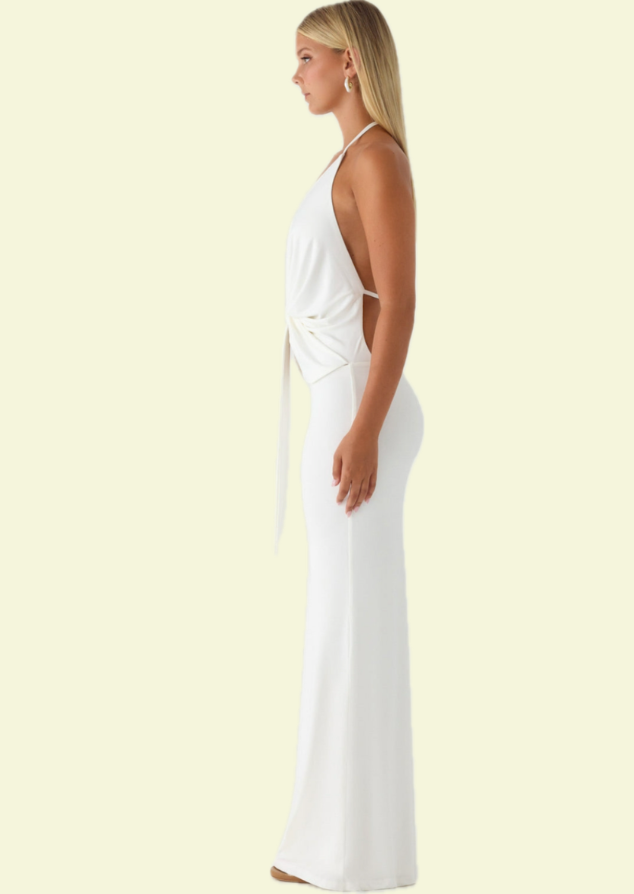 Pearl Halter Maxi Dress