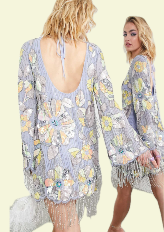 Aurora Bloom Mini Dress