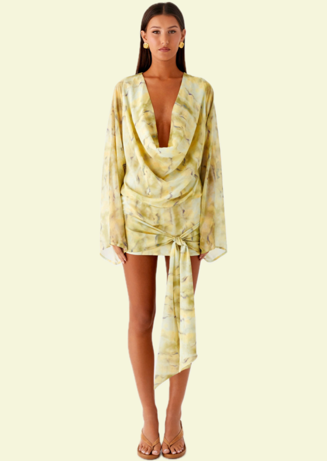 Soleil Drape Mini Dress