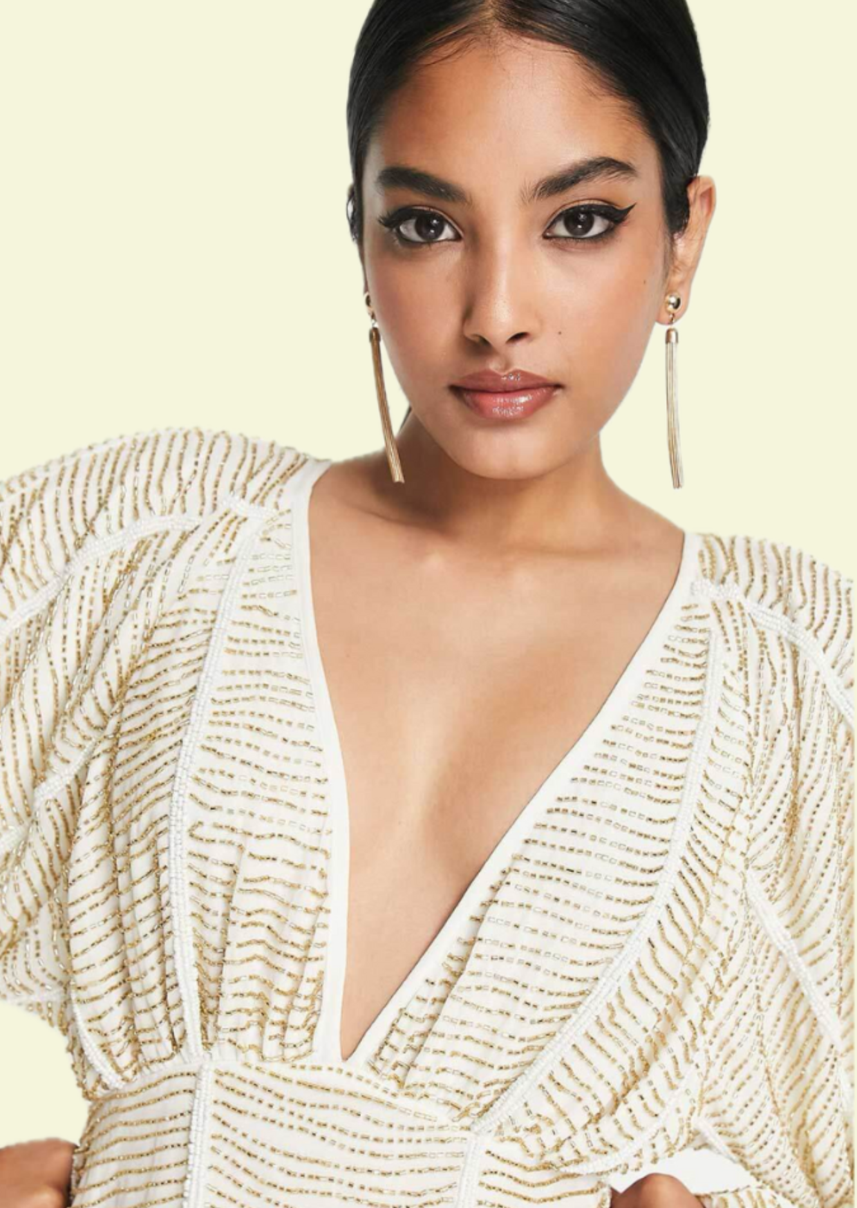 Golden Serenity Mini Dress