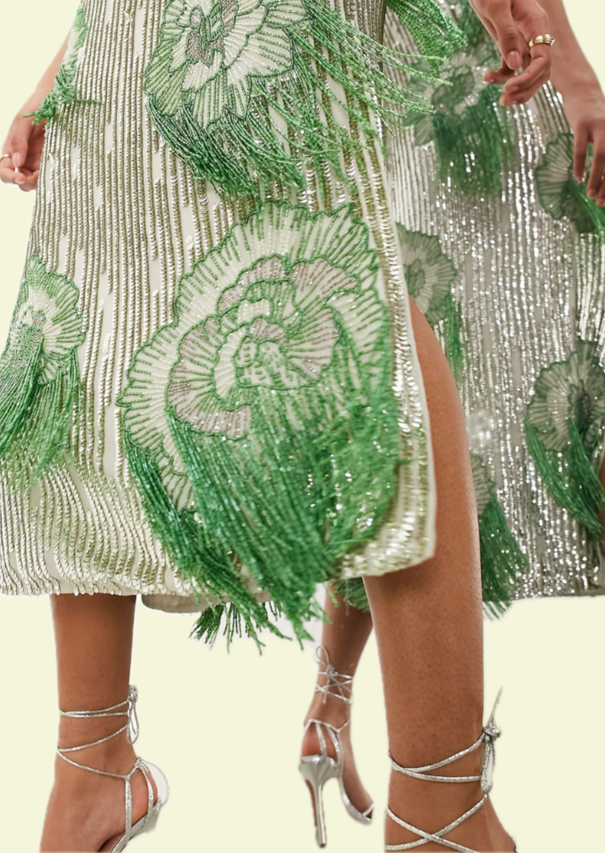 Fern Fringe Midi Dress - Pineloue