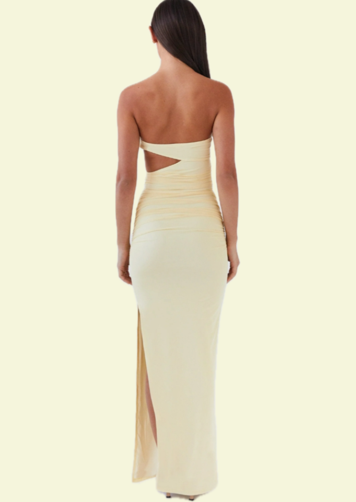 Into Pieces Lemon Maxi Dress - Pineloue