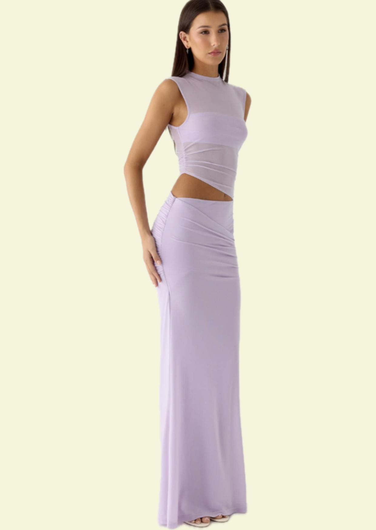 Lila Cut-Out Maxi Dress - Pineloue