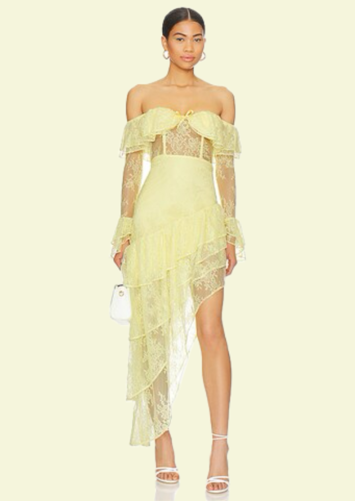 Celeste Lace Cascade Dress