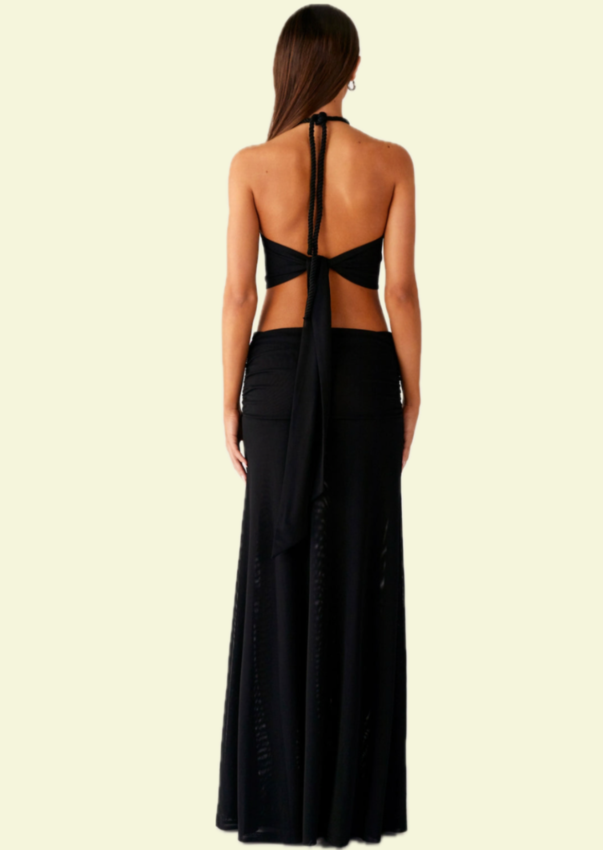 Noir Eclipse Maxi Dress