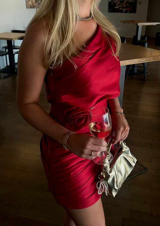 Red Affair Mini Dress - Pineloue