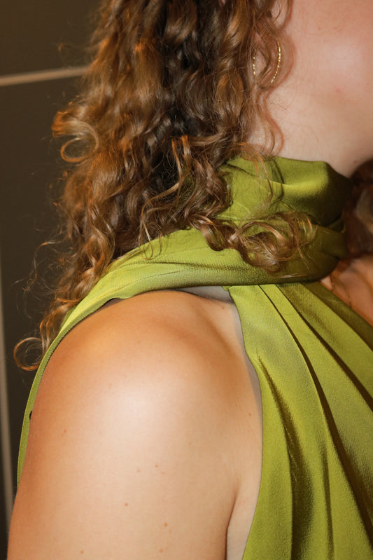 Wikkeldetail van de Rat & Boa Serfia Mini Dress