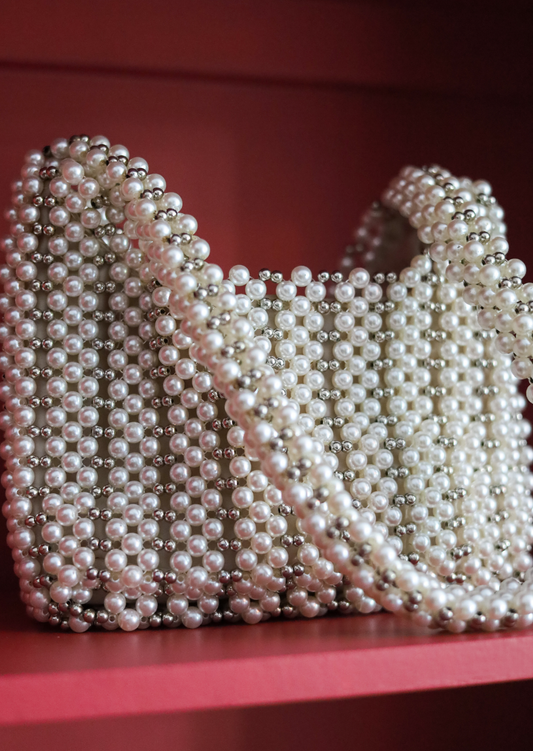Pearl Beaded Mini Bag