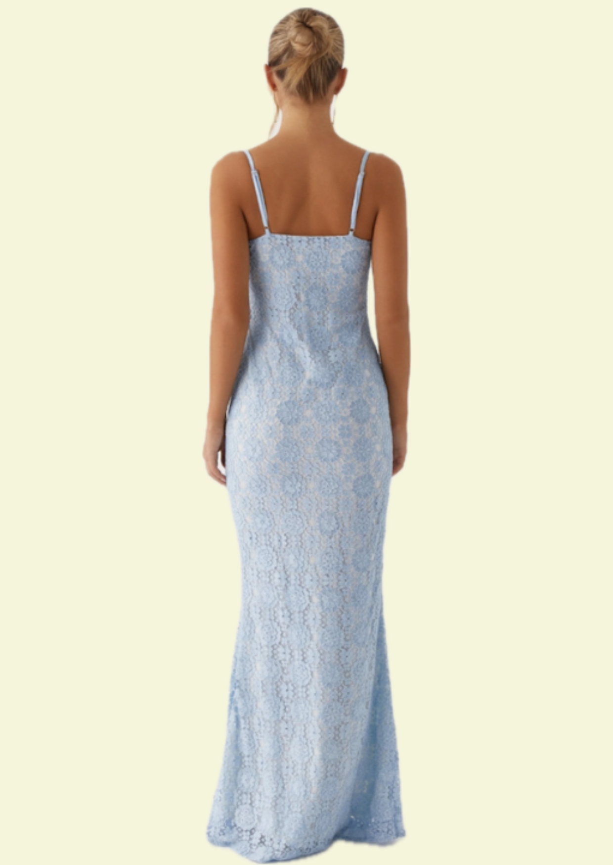 Blue Lace Maxi Dress