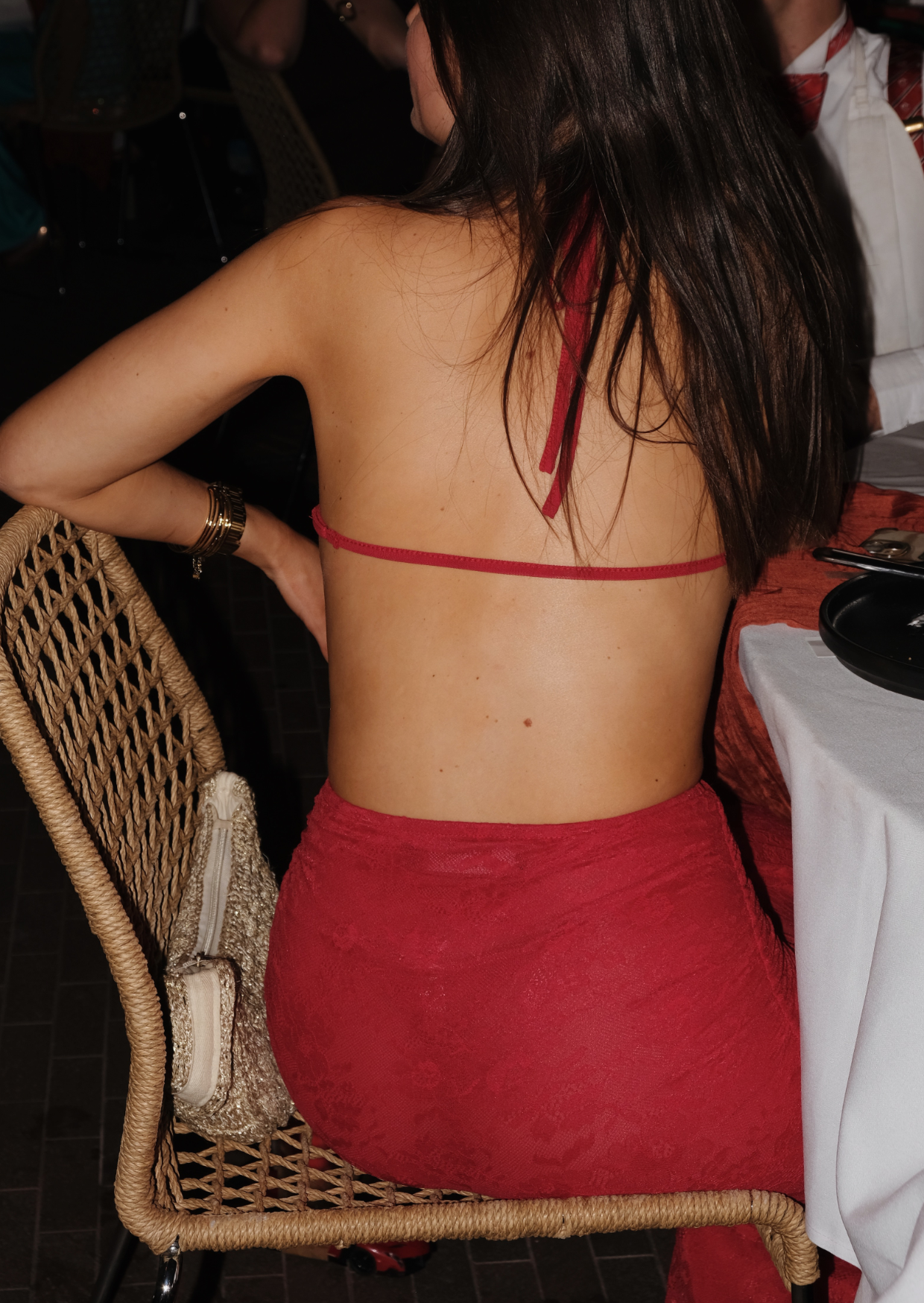 Red Mermaid Maxi Co-ord Set - Pineloue
