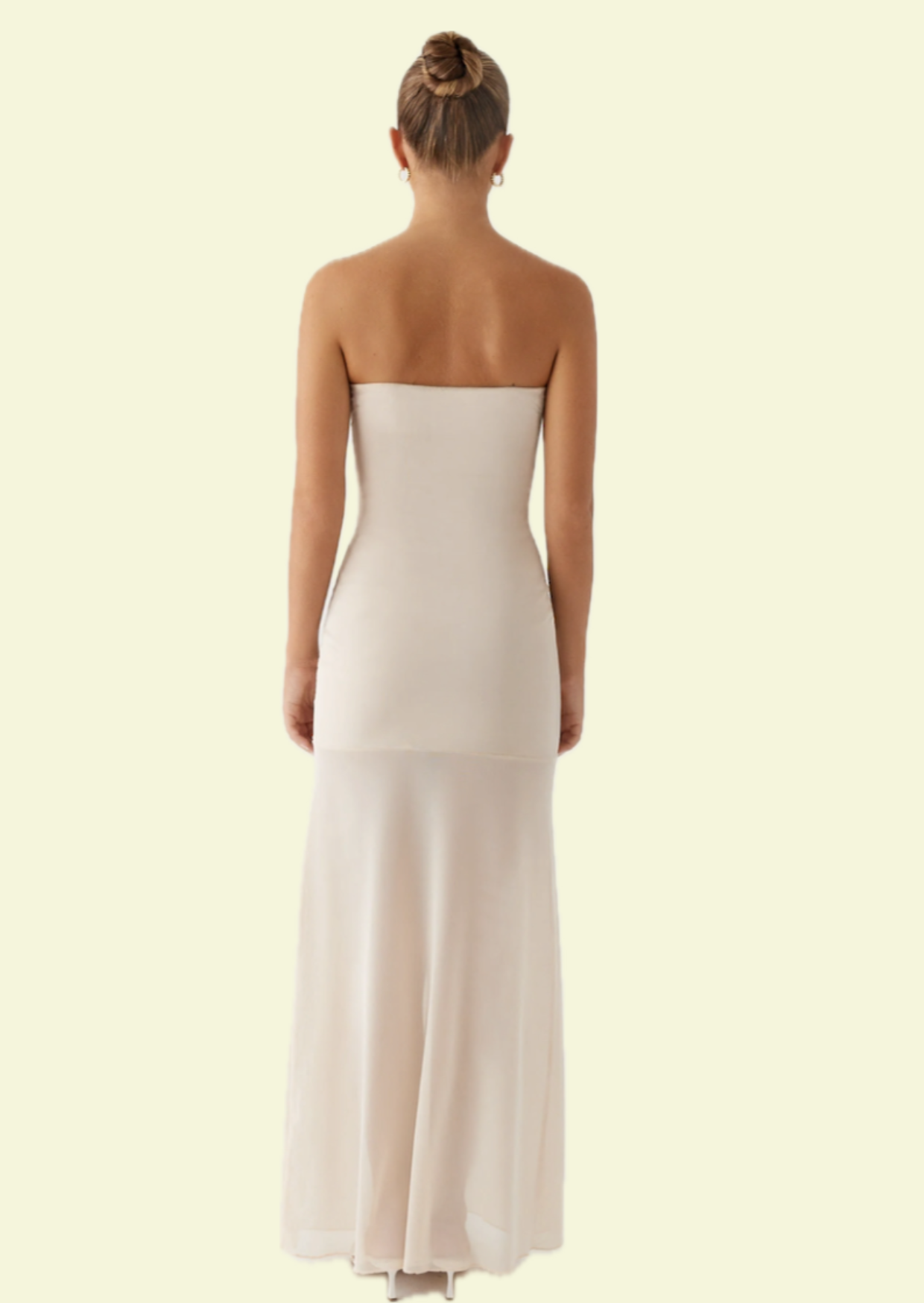 Champagne Cut-Out Maxi Dress - Pineloue