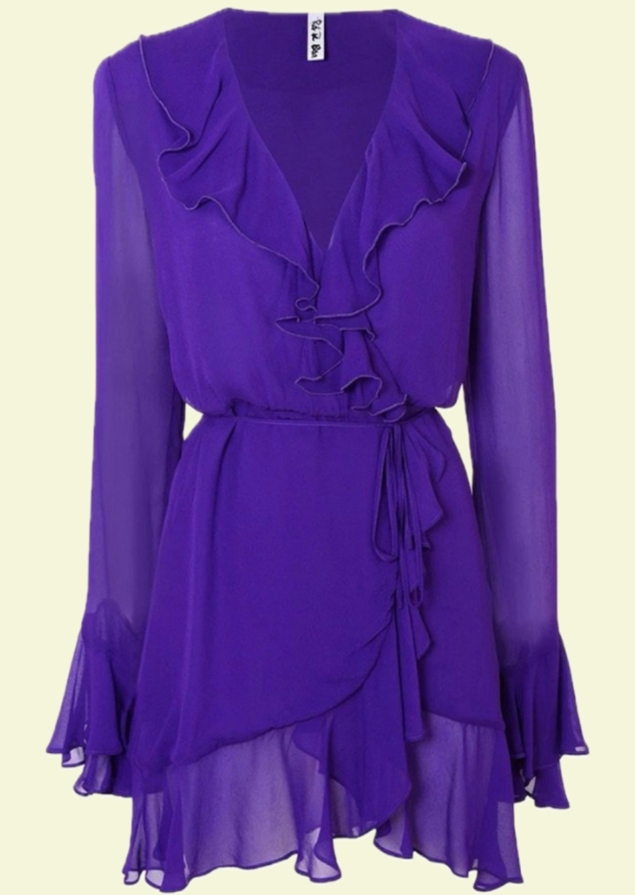 Amethyst Ruffle Mini Dress - Pineloue