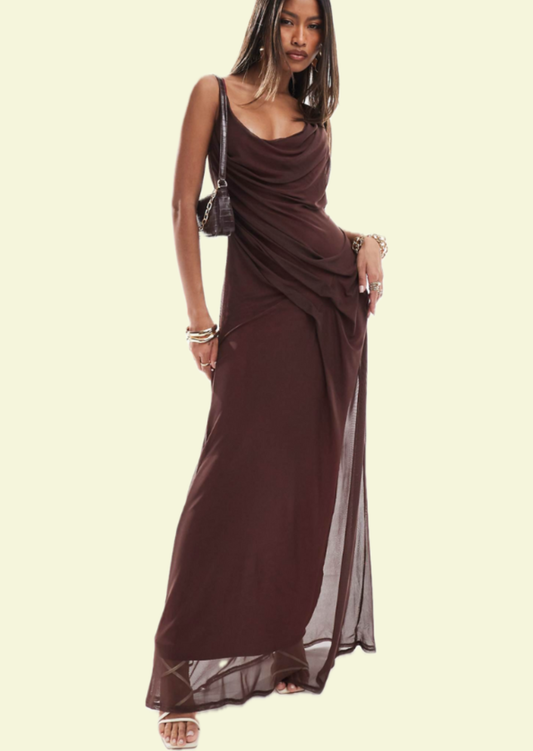 Mocha Muse Maxi Dress