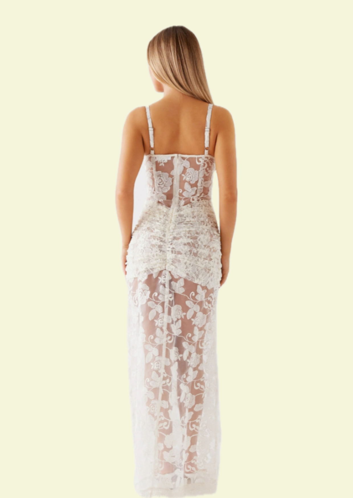 White Lace Maxi Dress
