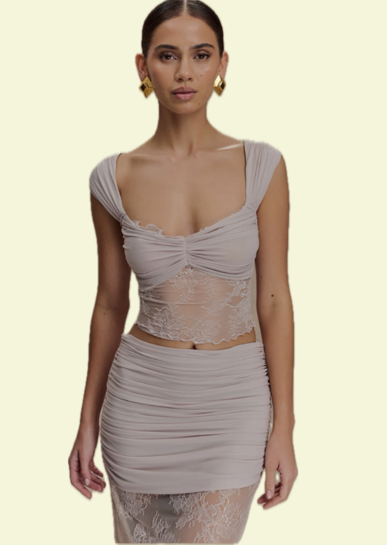 Lila Lace Co-ord Set - Pineloue