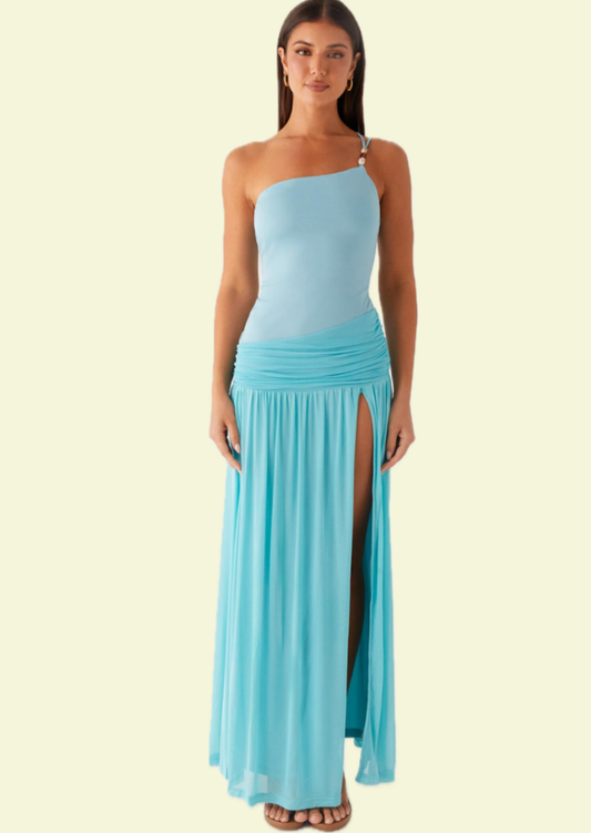 Azure Flow Maxi Dress - Pineloue