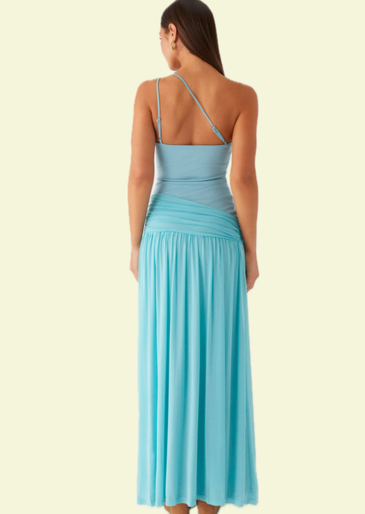 Azure Flow Maxi Dress - Pineloue