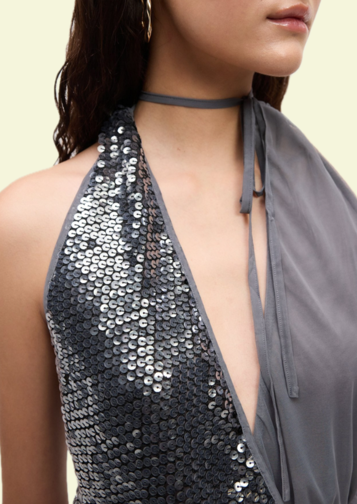 Silver Muse Sequin Co-ord Set - Pineloue