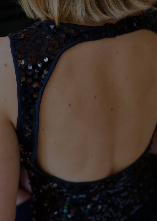 Midnight Sequin Mini Dress