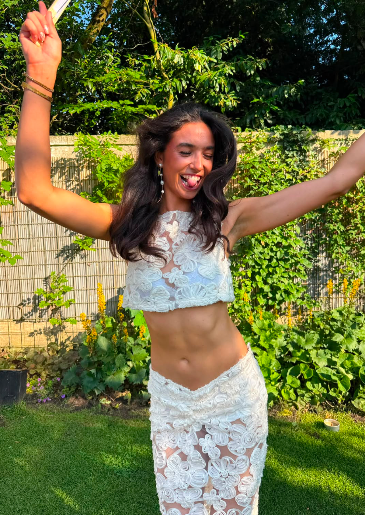 Ivory Blossom Co ord Set - Pineloue