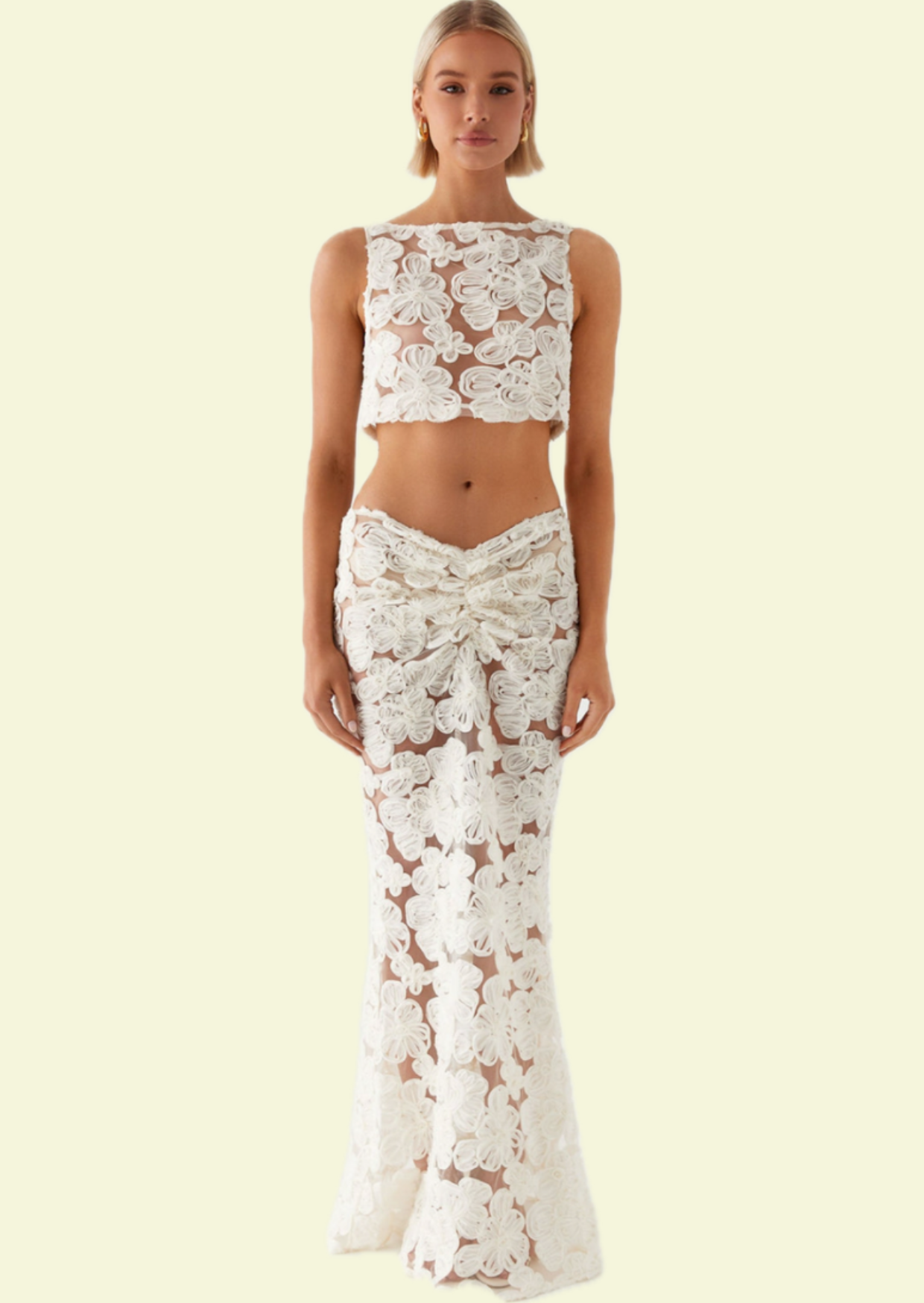 Ivory Blossom Co ord Set