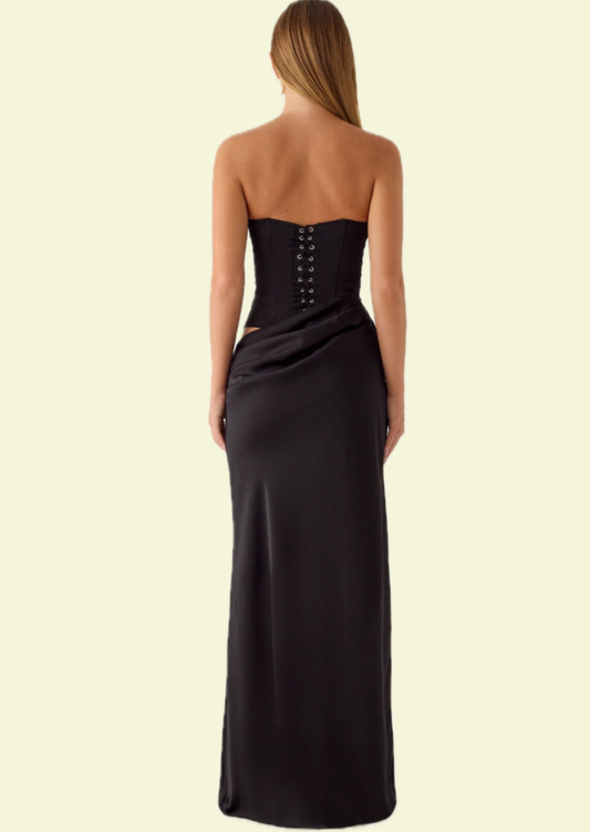 Noir Corset Gown - Pineloue