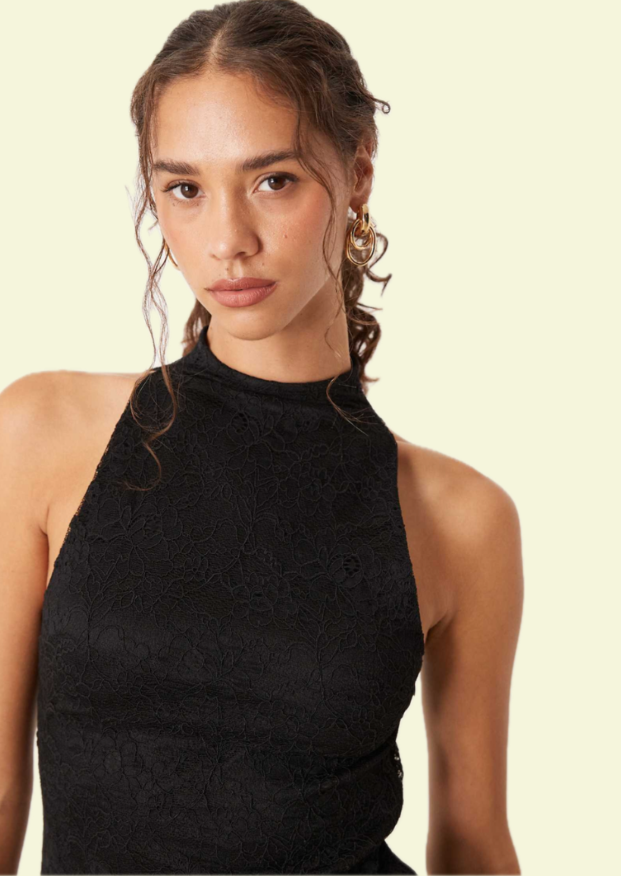 Black Open Back Maxi Dress - Pineloue