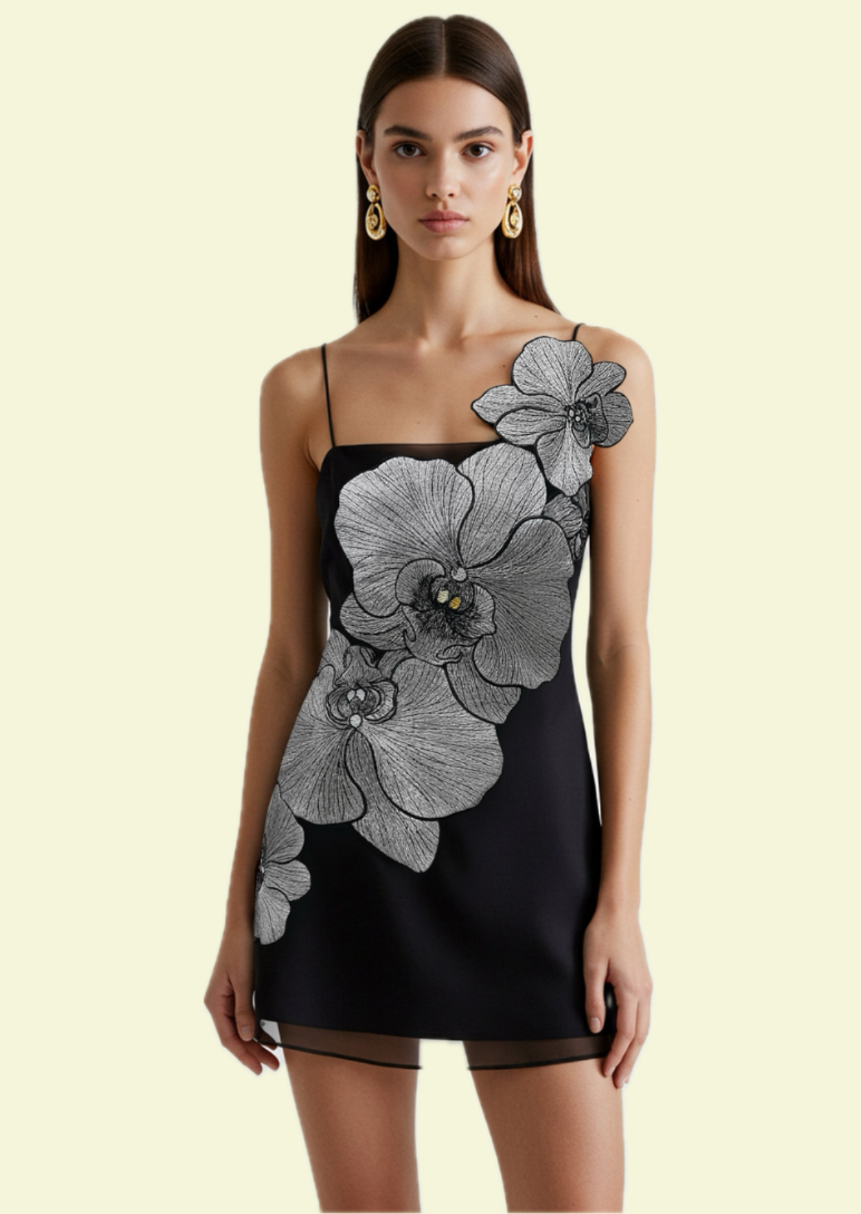 Voorkant Orchid Bloom Mini Dress