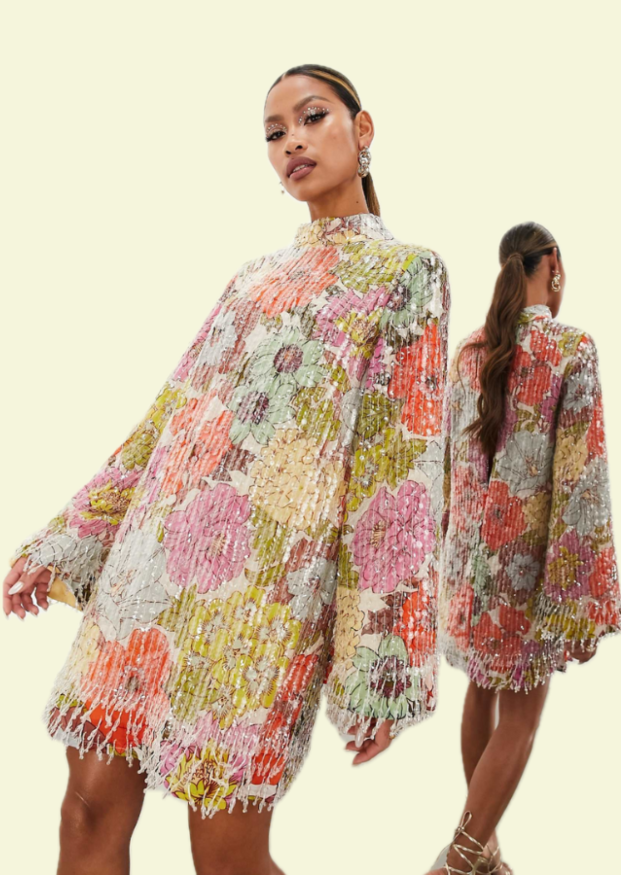 Flora Sequin Mini Dress