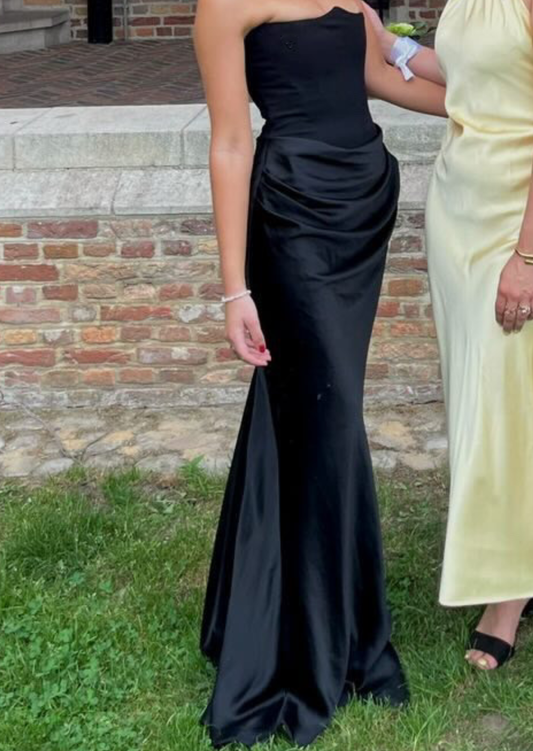 House of CB Black Corset Maxi Dress