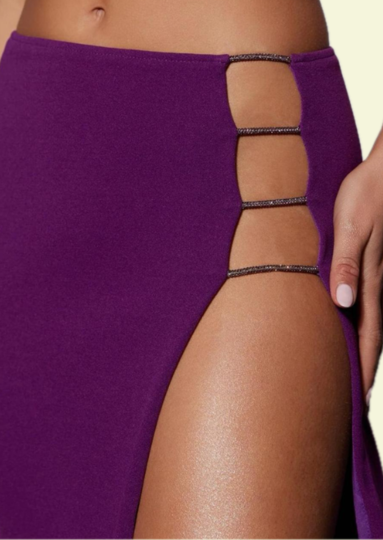 Plum Cut Out Co Ord Set - Pineloue