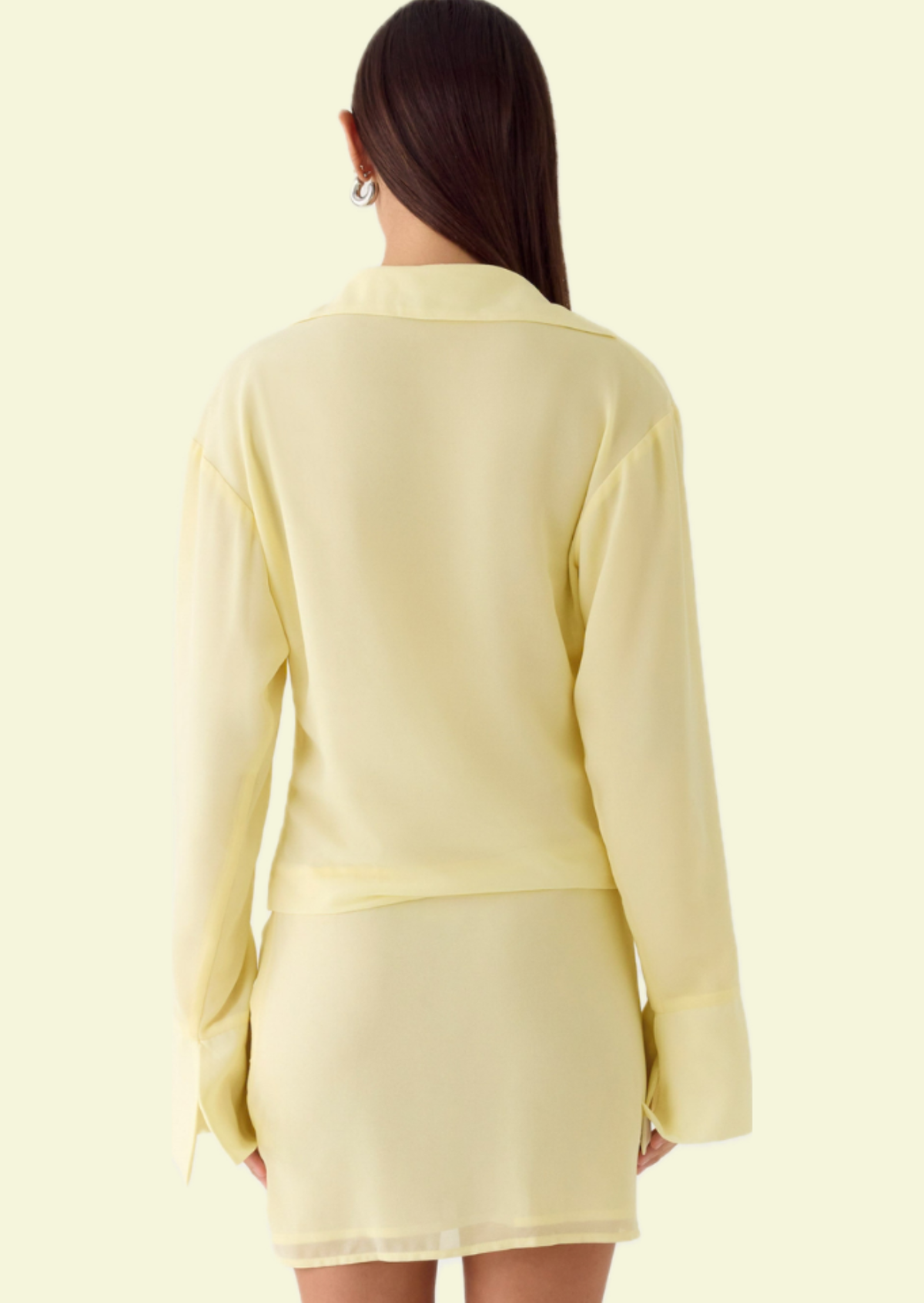 Lemon Twist Shirt Mini Dress - Pineloue