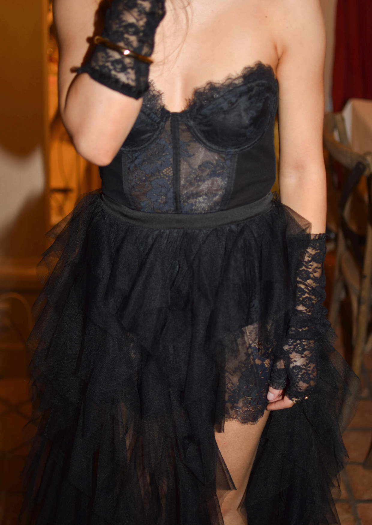 Ruffle Maxi Dress XS - Pineloue