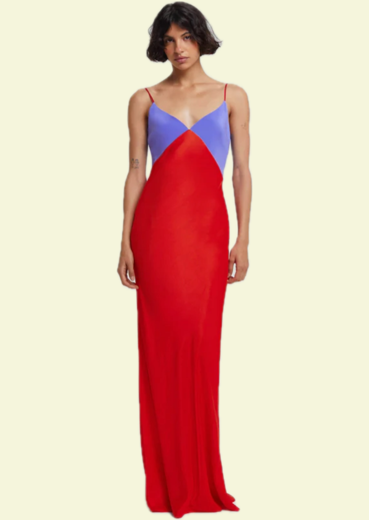 Carmen Colorblock Maxi Dress - Pineloue