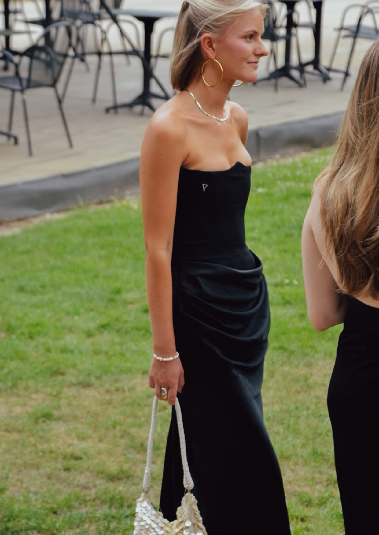 House of CB Black Corset Maxi Dress