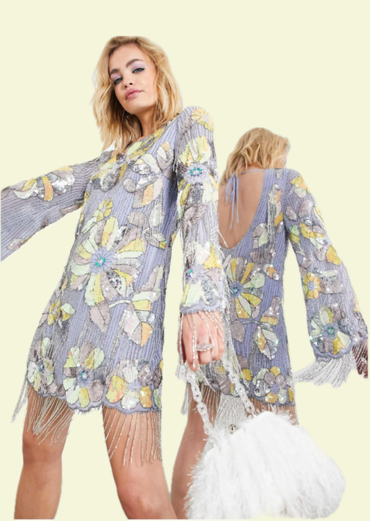 Aurora Bloom Mini Dress