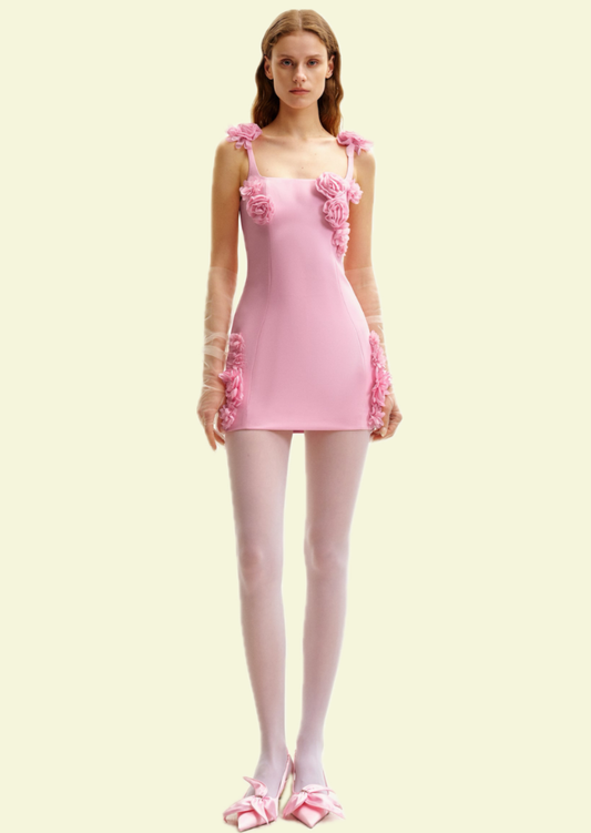 Rosalie Floral Mini Dress - Pineloue