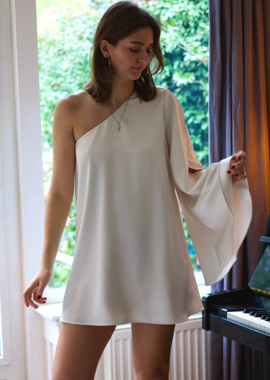 Voorkant Pearl One Shoulder Mini Dress