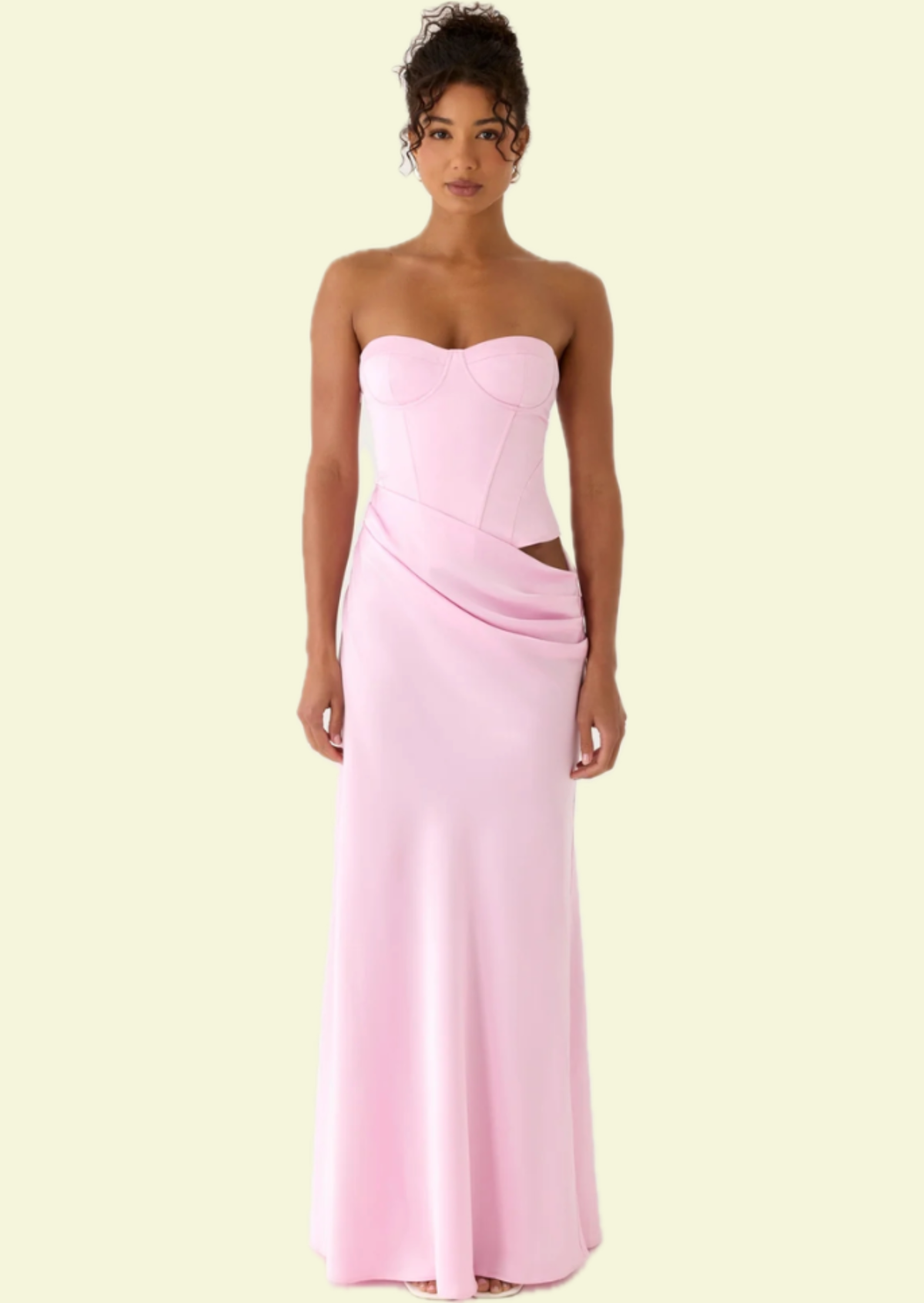 Pink Corset Gown - Pineloue