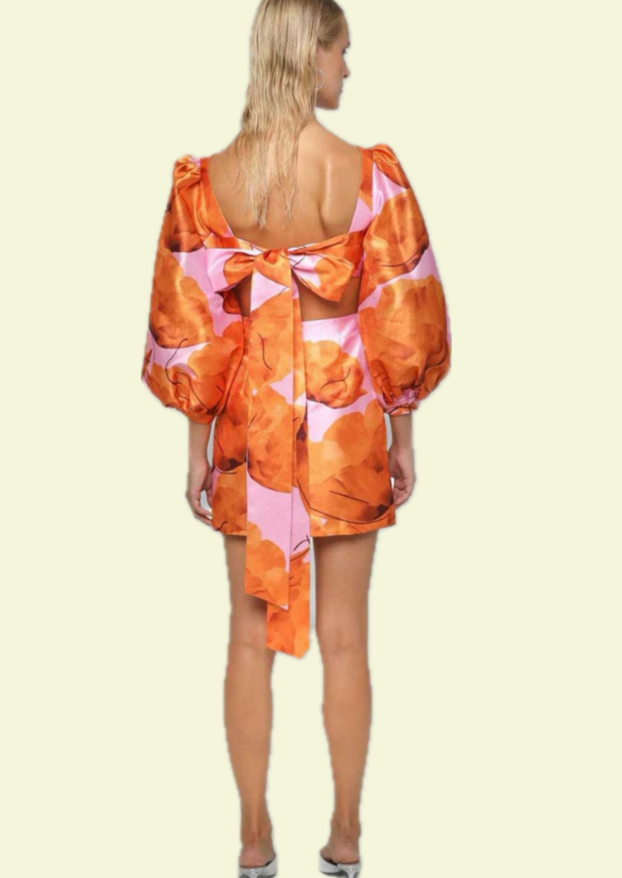 Laagam Bow Back Mini Dress