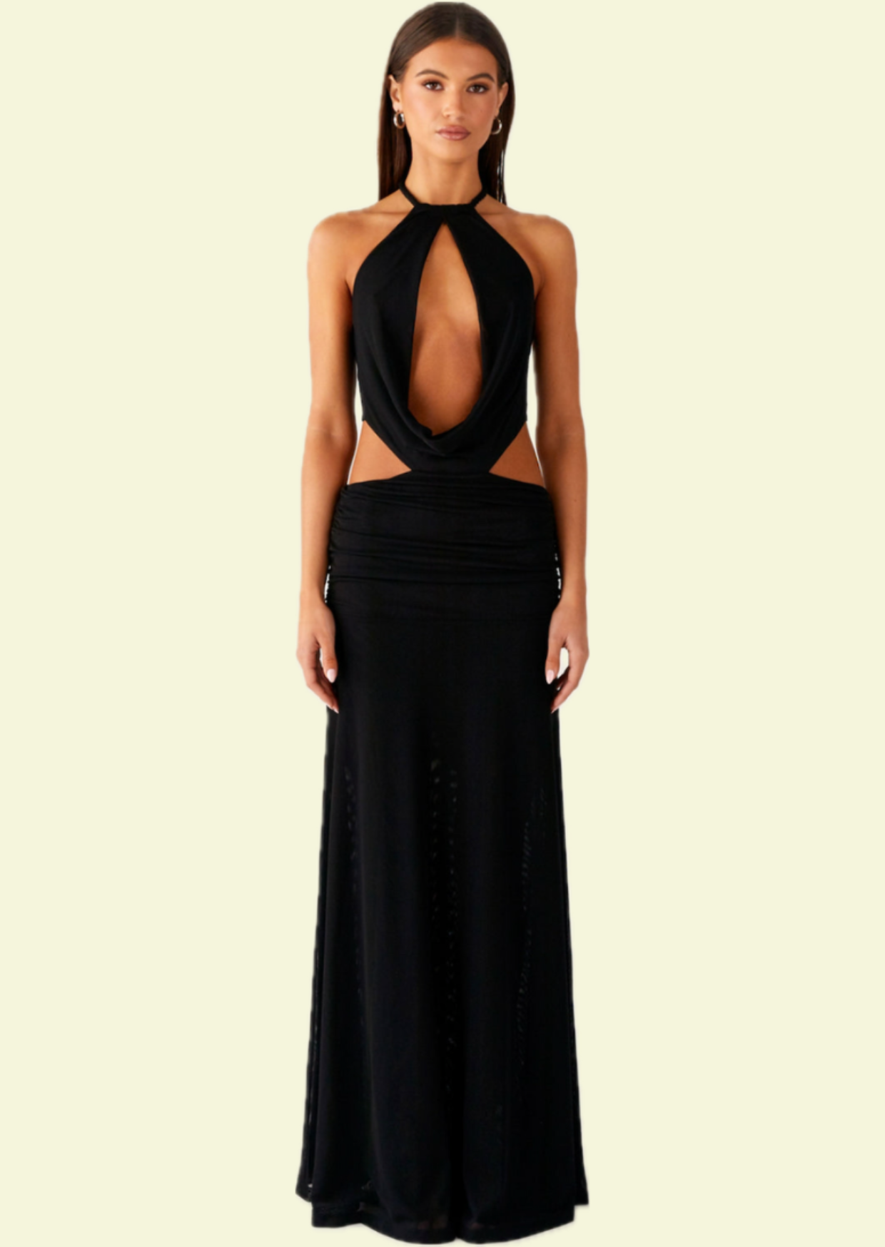 Noir Eclipse Maxi Dress