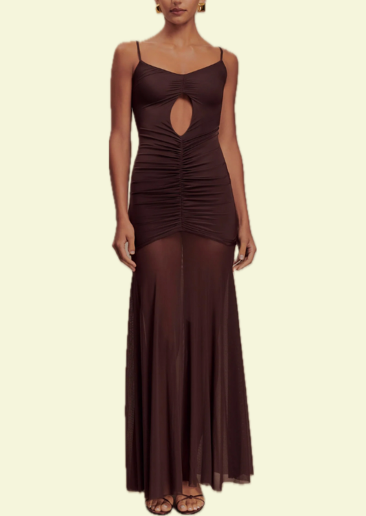 Hazel Sheer Maxi Dress