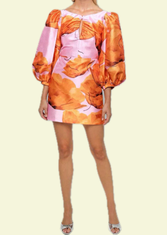 Laagam Bow Back Mini Dress