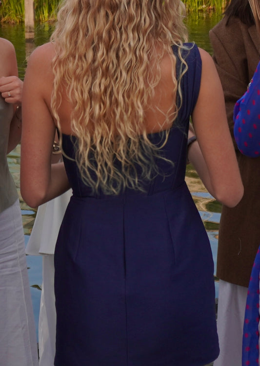 Achterkant Blue Bennie Dress