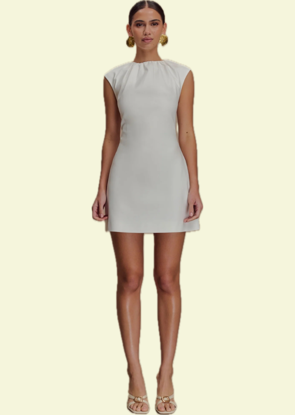 Elise White Mini Dress - Pineloue