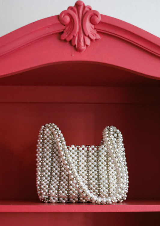 Pearl Beaded Mini Bag